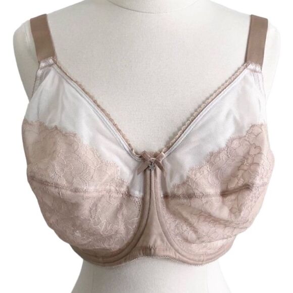 Wacoal- Retro Chic Bra 855186 in Gold Lace, Plus Size 46DDD - Picture 2 of 7